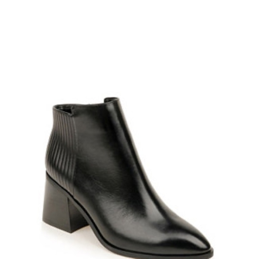 New!!! Zac Posen Tenesha Black Leather Heeled Ankle Boot Size 8.5 - Picture 14 of 14